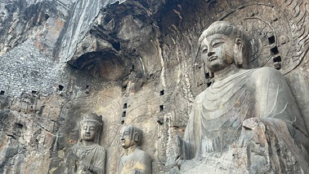 1-day tour to Longmen Grottoes and Songshan Shaolin Scenic with round-trip bullet train from Xi'an