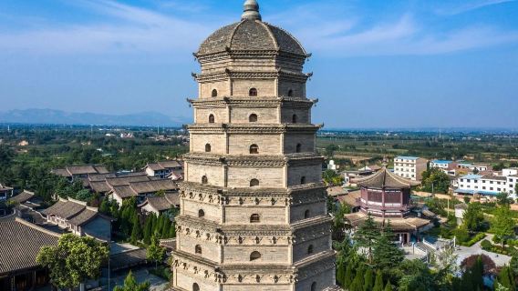 1-day tour to Famen Cultural Scenic Area and Qianling Mausoleum - includes gold medal guide service, lunch and complimentary wireless headsets