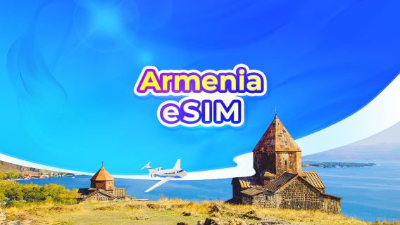 eSIM 5G Armenia | Gói ngày/Gói dung lượng | Tính phí theo 24 giờ | 1-30 ngày | Mã QR