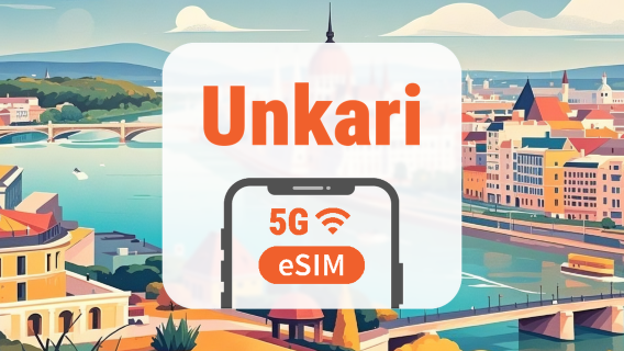 Unkari 5G eSIM | Kaksoisverkko • Kaikki AI & TikTok | 1–30 päivää | QR-koodi