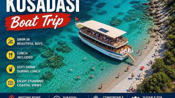 Aegean Sea Boat Trip with Lunch & Opt. Hotel Transfer