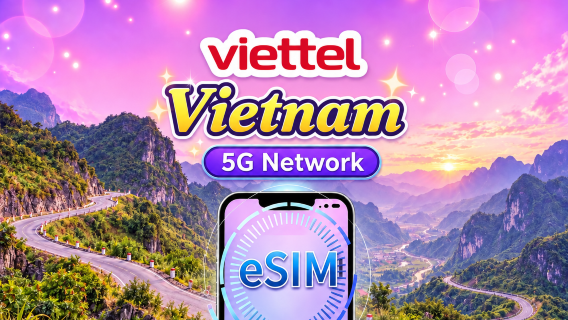 Vietnam Viettel eSIM | Supports 5G Network & Tiktok & ChatGPT | Daily Package | 3-30 Days | Calendar Day Billing | QR code