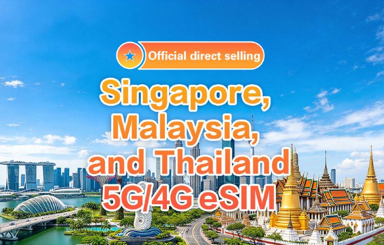 [Singapore, Malaysia, Thailand] 4G/5G | eSIM | 1-30 days optional | Order now | QR Code