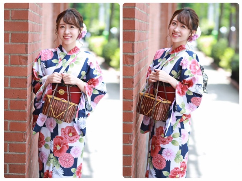 東京 新宿 ヘアセット付き 浴衣一式レンタル着付けプラン 雨の日は雨傘無料貸出しあり 新宿駅より徒歩１分 Trip Com