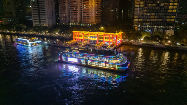 【廣州遊船】廣州珠江鵝潭印象號遊船包船支持團建聚會用餐