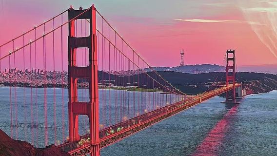 舊金山經典日遊：金門大橋+藝術宮+九曲花街+漁人碼頭+雙子峰