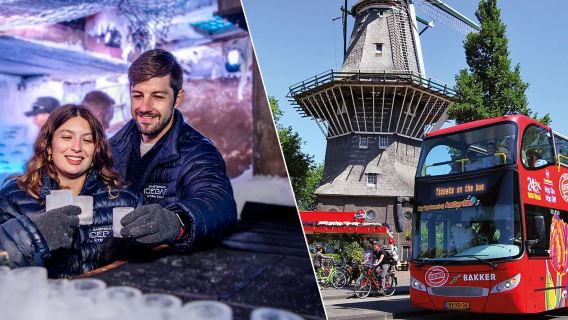 XtraCold Icebar Amsterdam: Entry Ticket + Hop-on Hop-off Bus
