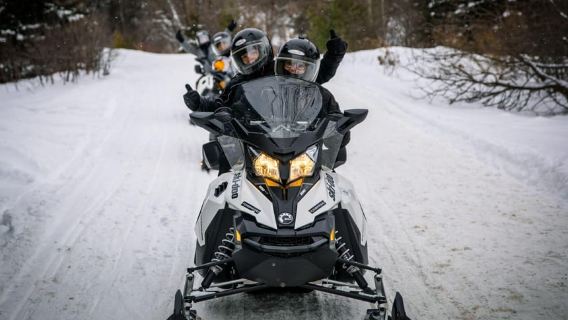 Snowmobile Guided Tour in Mont-Tremblant 2hrs