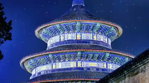 Night tour of Temple of Heaven + Drive-by view of Tiananmen Square + Jingshan Park + Dashilar + Back Lakes (Hou Hai) + Drum Tower (English-speaking guide)
