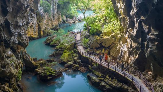 Tour guidato della Grotta del Paradiso e della Grotta Oscura da Dong Hoi/Phong Nha