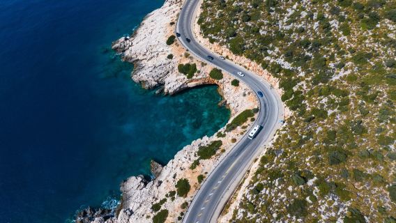 Turki Sewa Kendaraan Pribadi - Antalya - Fethiye Perjalanan Satu Hari Sewa Kendaraan Pribadi Melintasi Kota di Jalan D400