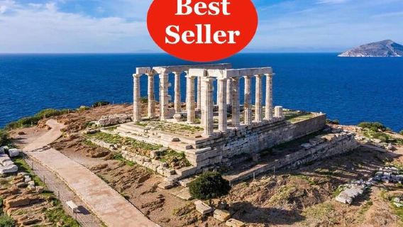 Cape Sounio Persendirian setengah hari Poseidon Athenian Riviera matahari terbenam