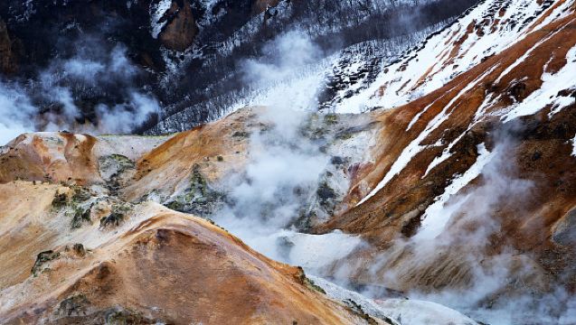 Lawatan sehari ke Noboribetsu Jigokudani + Onsen Noboribetsu + Taman Sumber Air Panas