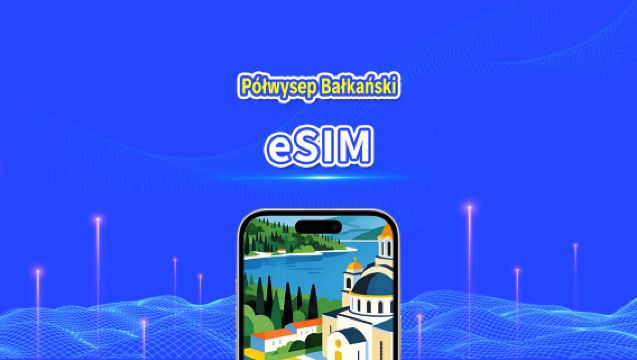 eSIM na Bałkanach w Europie | 4G | Szybki internet | Pakiety dzienne/na dane | 24 godziny | 1-30 dni | Kod QR