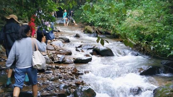 Lawatan Sehari Mangshi + Mendaki Ringan Gunung Jingpo + Menyusur Sungai + Kolam Air Panas Lubang Pokok