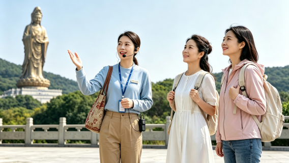 普陀山一日遊，私人導遊服務，資深導遊全程陪同（線路可選擇）