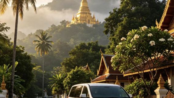 ทัวร์ 1 วันเชียงใหม่ ประเทศไทย มีคนขับรถพูดภาษาจีน เหมารถท่องเที่ยวแบบกำหนดเอง วัดร่องขุ่น/ดอยสุเทพ