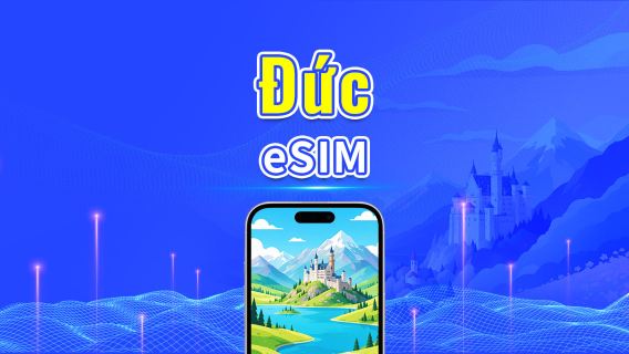 Đức 5G eSIM  | 3 mạng | Hỗ trợ đầy đủ AI & TikTok | Gói dữ liệu ngày/tổng | 1–30 ngày | Tính phí 24 giờ | Mã QR