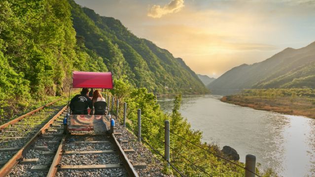 Eendaagse tour naar Nami Island en Gangchon Rail Bike in Zuid-Korea (vertrek vanuit Seoul, gids beschikbaar in Engels en Chinees)