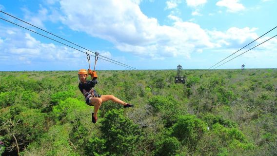 Tulum : VTT Can-Am 450, tyroliennes et cénote souterrain