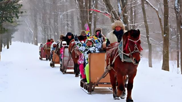 Yabuli Ski Resort Day Tour + Reindeer Tribe Sleigh Ride with Free Snow Saucer and Snow Spinner