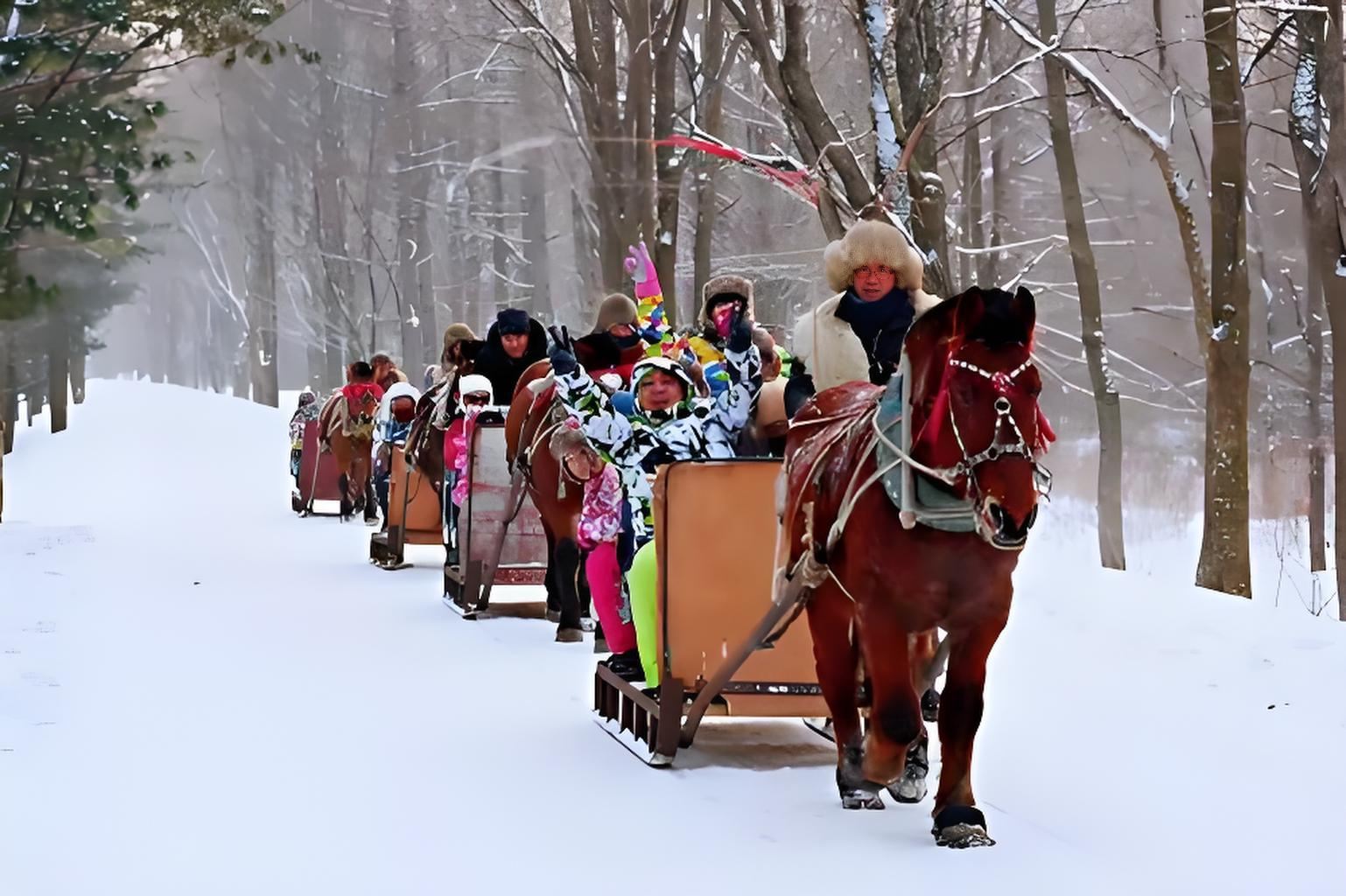 Yabuli Ski Resort Day Tour + Reindeer Tribe Sleigh Ride with Free Snow Saucer and Snow Spinner