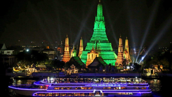 Бангкок круиз / прогулочное судно / круизный катер по реке Чао Прайя «Белая орхидея»