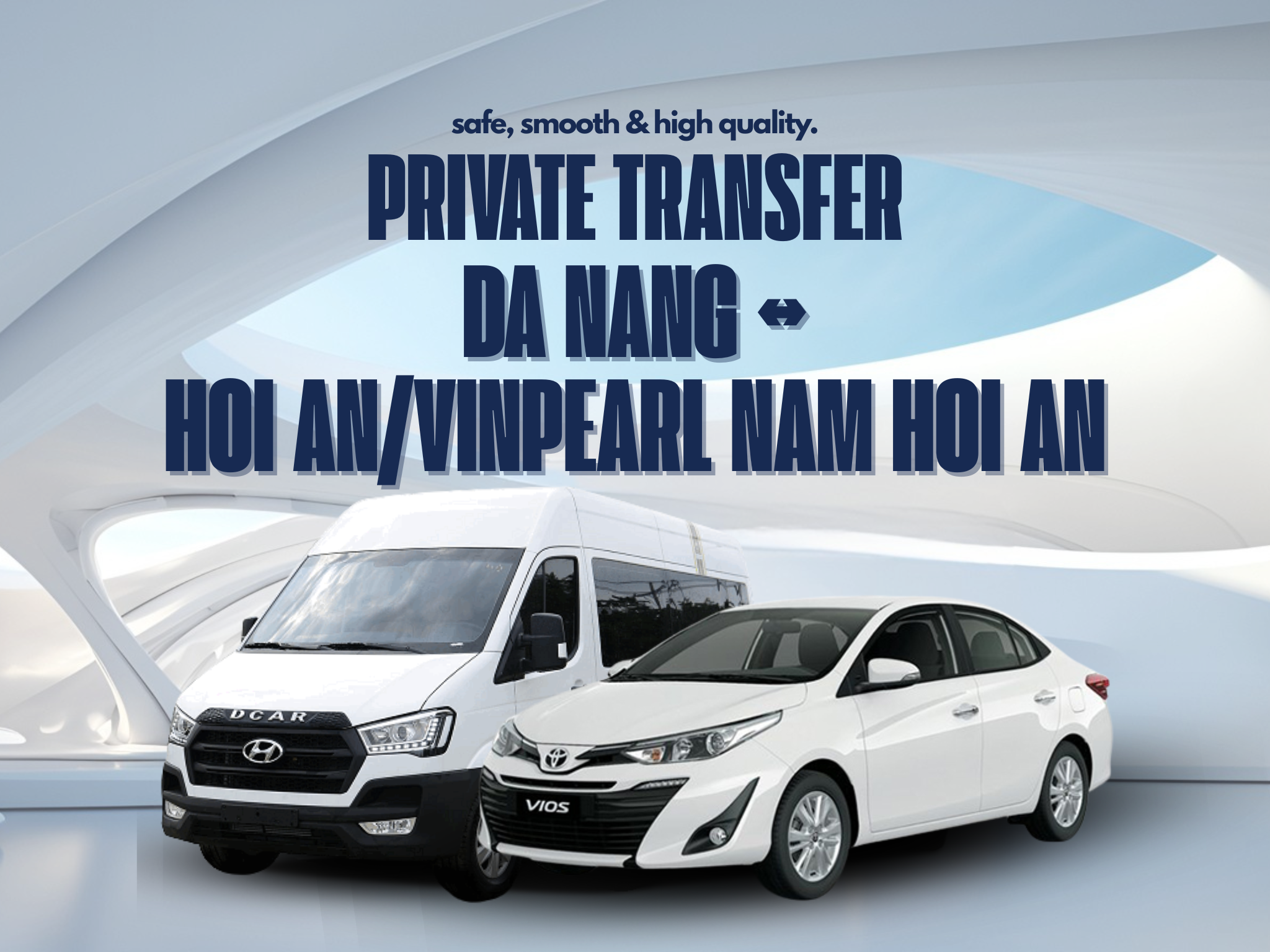 Da Nang <=> Hoi An/Vinpearl Nam Hoi An (And vice versa): Private Transfer By GO365vn