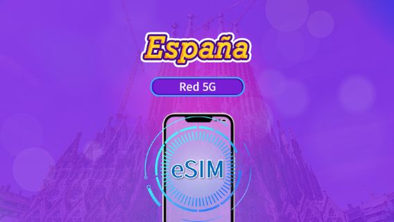 España | eSIM 5G/4G | Plan Completo | Facturación cada 24 horas | 7-30 días | Código QR