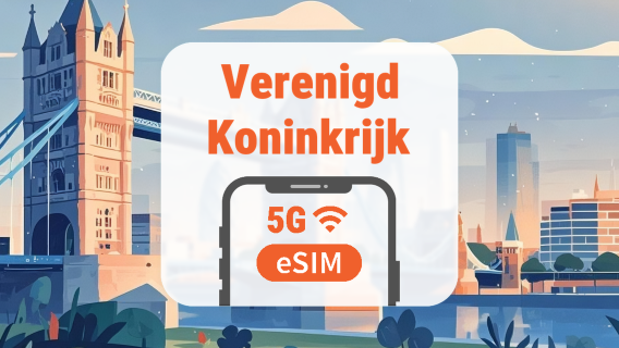 Verenigd Koninkrijk 5G eSIM | Drie Netwerken • AI & TikTok | 1–30 Dagen | QR-code