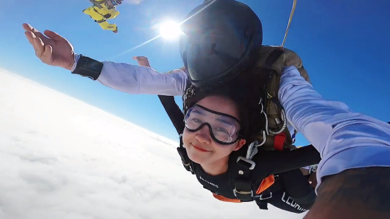 海南萬寧隆源神州半島跳傘基地 4000米超美海景跳傘+專業高清攝像 三亞海上跳傘