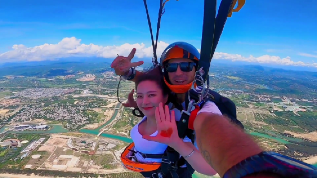 珠海跳傘旅遊 廣東珠海金灣海灘跳傘基地4000公尺海景跳傘 雙人高空跳傘【4000公尺自由落體+高清攝像全程跟拍】