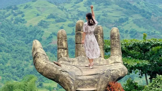 Excursion d'une journée à Cebu : Jardin Sirao + Temple de Leah + Belvédère de la Montagne Busay