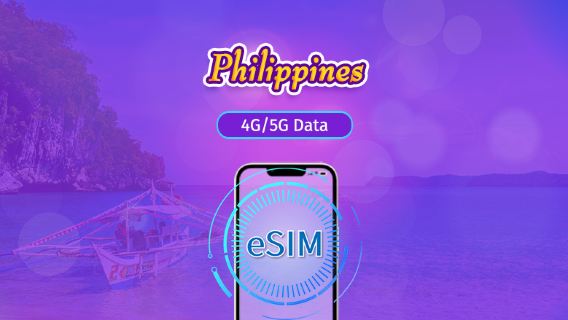 Philippines | eSIM 5G/4G | Forfait journalier/forfait total | Facturation 24h | 1 à 30 jours | Code QR