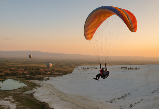 Paragliding Experience in Pamukkale [Daytime Paragliding Adventure]