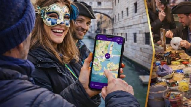 เวนิส: เกม Treasure Hunt แบบดิจิทัลในช่วงเทศกาลคาร์นิวัล + เวิร์กช็อปหน้ากาก