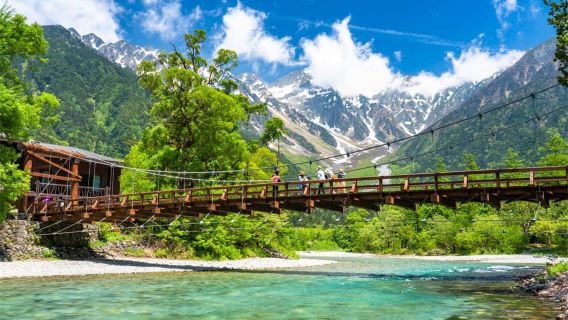 1-day tour to Kamikochi with forest hiking in Japanese Alps of Nagano and round-trip from Nagoya