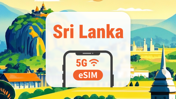 Sri Lanka 5G eSIM | Dual Network • All AI & TikTok | 1–30 Days | QR Code