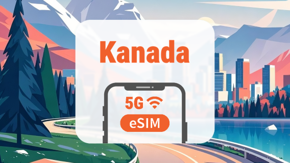eSIM 5G Kanada | 2 Jaringan • All AI & TikTok | 1–30 Hari | QR Code