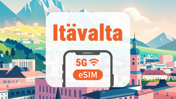 Itävalta 5G eSIM | Kaksoisverkko • Kaikki AI & TikTok | 1–30 päivää | QR-koodi