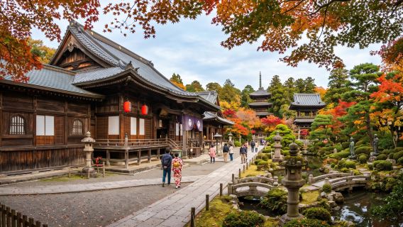 Bertolak dari Tokyo | Lawatan sehari menikmati daun maple di Kuil Kitain Kawagoe · Jalan lama Koedo + Kuil Hikawa | Pakej persendirian
