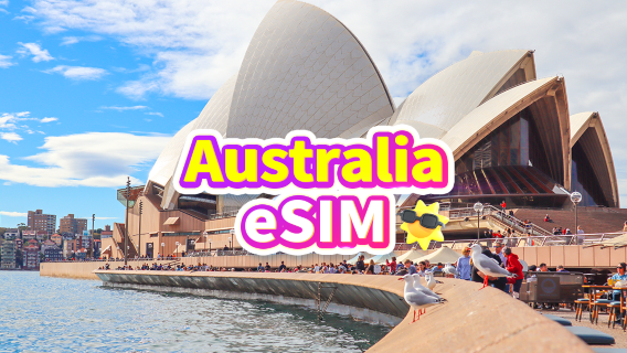 Australien 5G eSIM | Tages-/Datenpakete | 1–30 Tage | 24-Stunden-Abrechnung | QR-Code