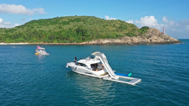 【萬寧遊艇租賃】萬寧石梅灣加井島輕奢小團遊艇帆船包船出海