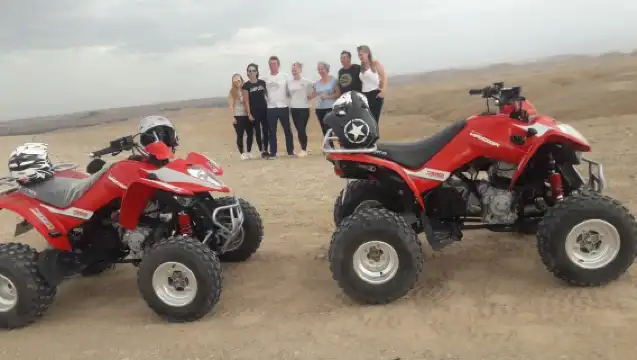Agafay desert private sunset quad bike tour from Marrakech