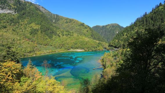 Jiuzhaigou-Nationalpark Landschaftsgebiet in Aba, Sichuan Ticket + Sightseeing-Bus (Erwachsenenticket)