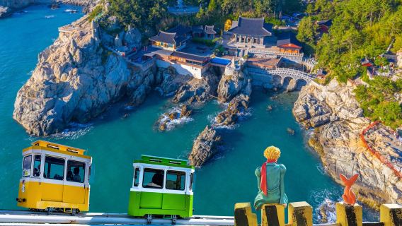 釜山出發|海東龍宮寺X青沙浦天空步道X膠囊列車X白淺灘文化村