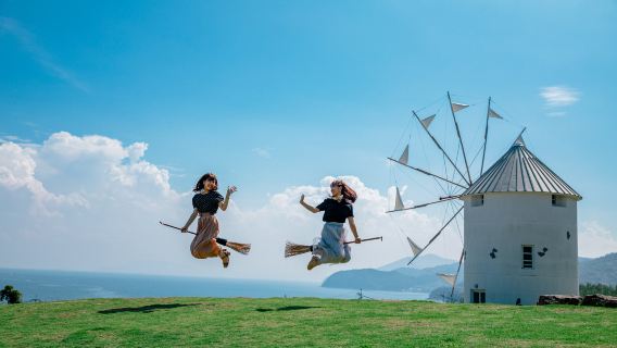 土庄港発 小豆島クラシックツアー 小豆島オリーブ公園 寒鹿ヶ渓 小豆島大観音
