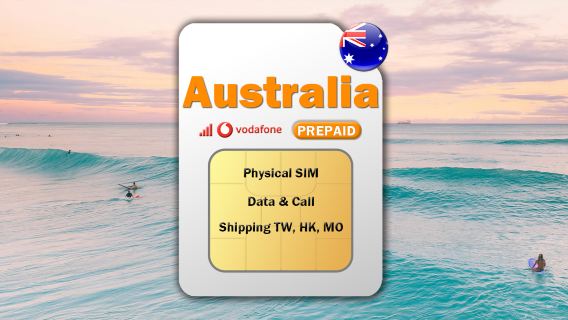 Australia Vodafone 4G SIM Card (Delivery to Taiwan, Hong Kong, and Macau)