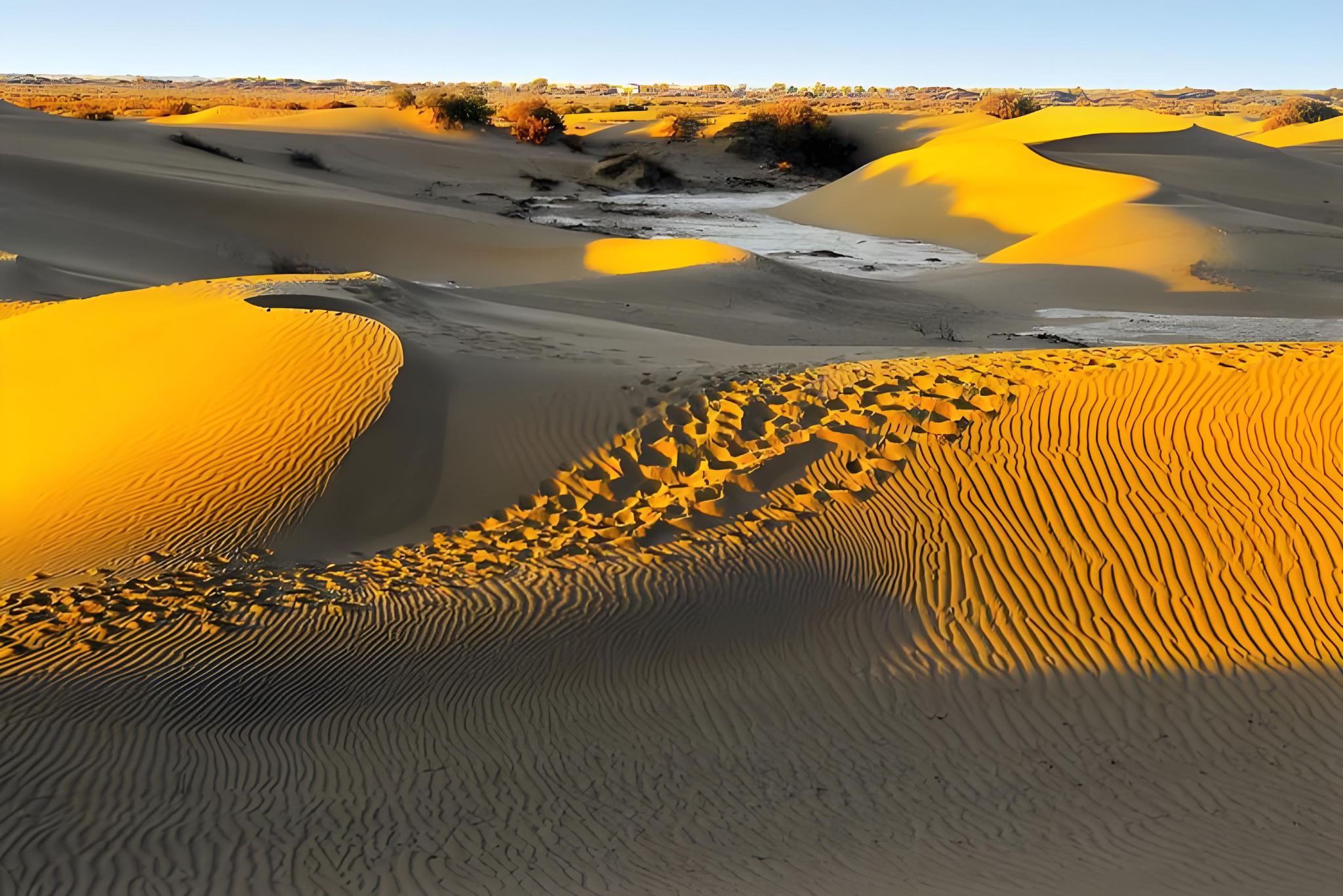 A private 1-day tour departing from Turpan, including Wanfo Palace, Mazar Village, Kumtag Desert, and Tuyugou.