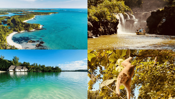 Île Maurice : Excursion en hors-bord à l'Île aux Cerfs avec déjeuner et boissons